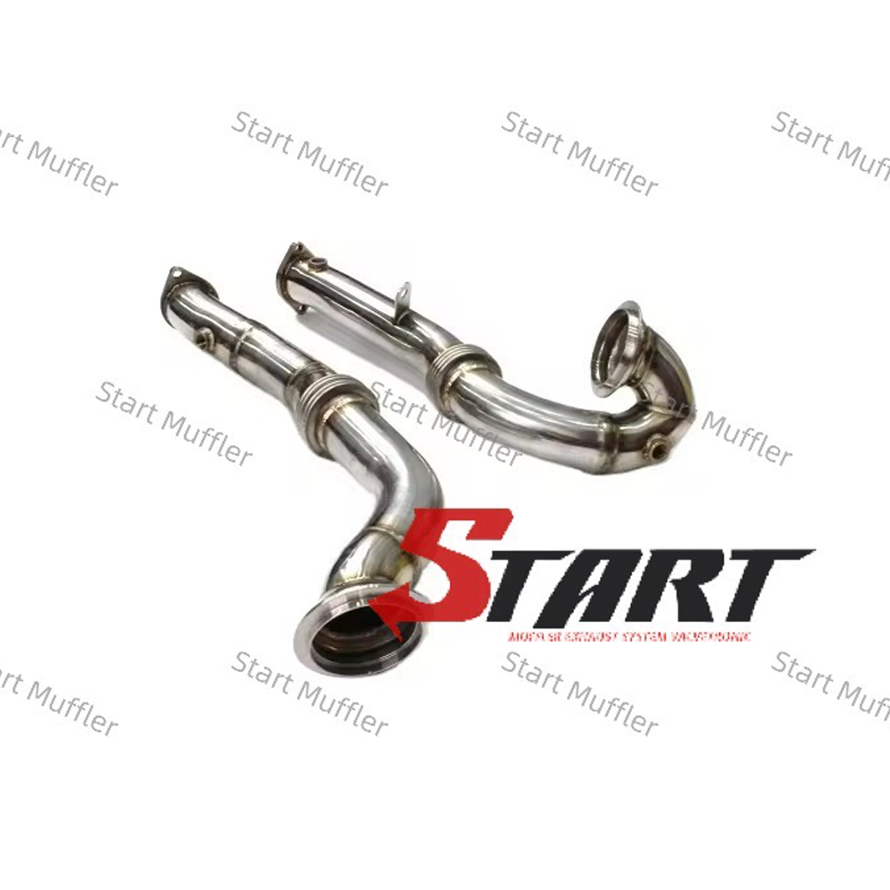 EDM-8 High Flow Stainless Steel Catless Exhaust Downpipes for BMW X5/X6 N54 2009-2017 3.0T