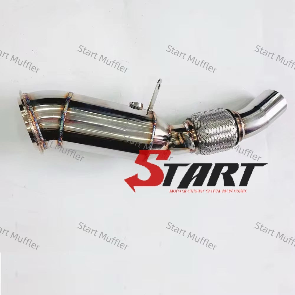 EDM-7 Car Exhaust System Downpipe for BMW 5 Series F10/F18 2014-2017 2.0T Stainless Steel Muffler DownPipe
