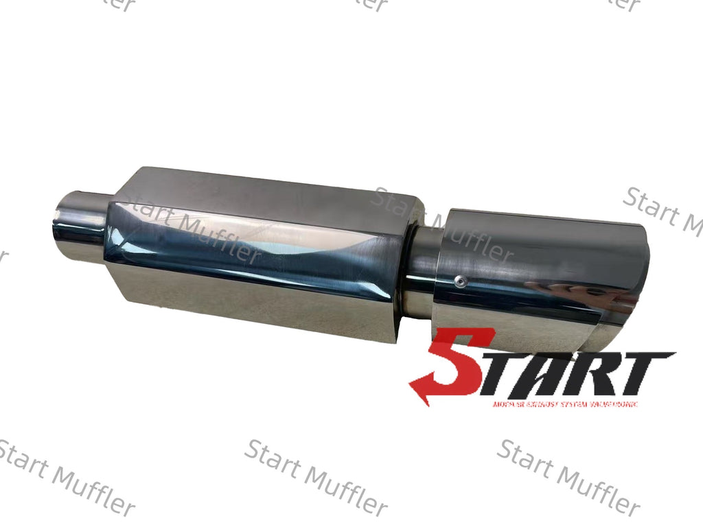 SSC-11 Octagon Straight Drum Silencer Stainless Steel Modified Pipe Tail Throat