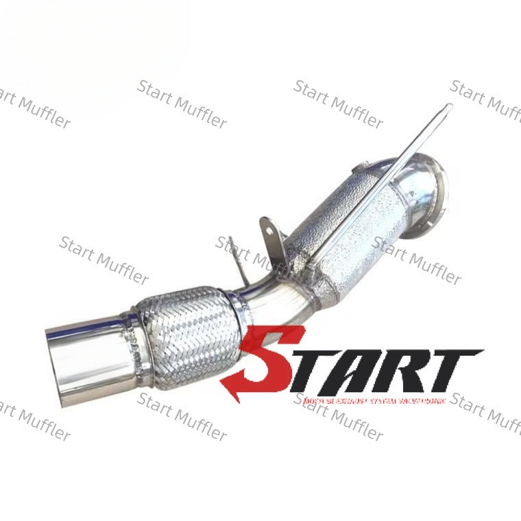 EDM-6 304 Stainless Steel Performance Superior B48 Exhaust Downpipe for BMW 3series G20 with Heat Shield