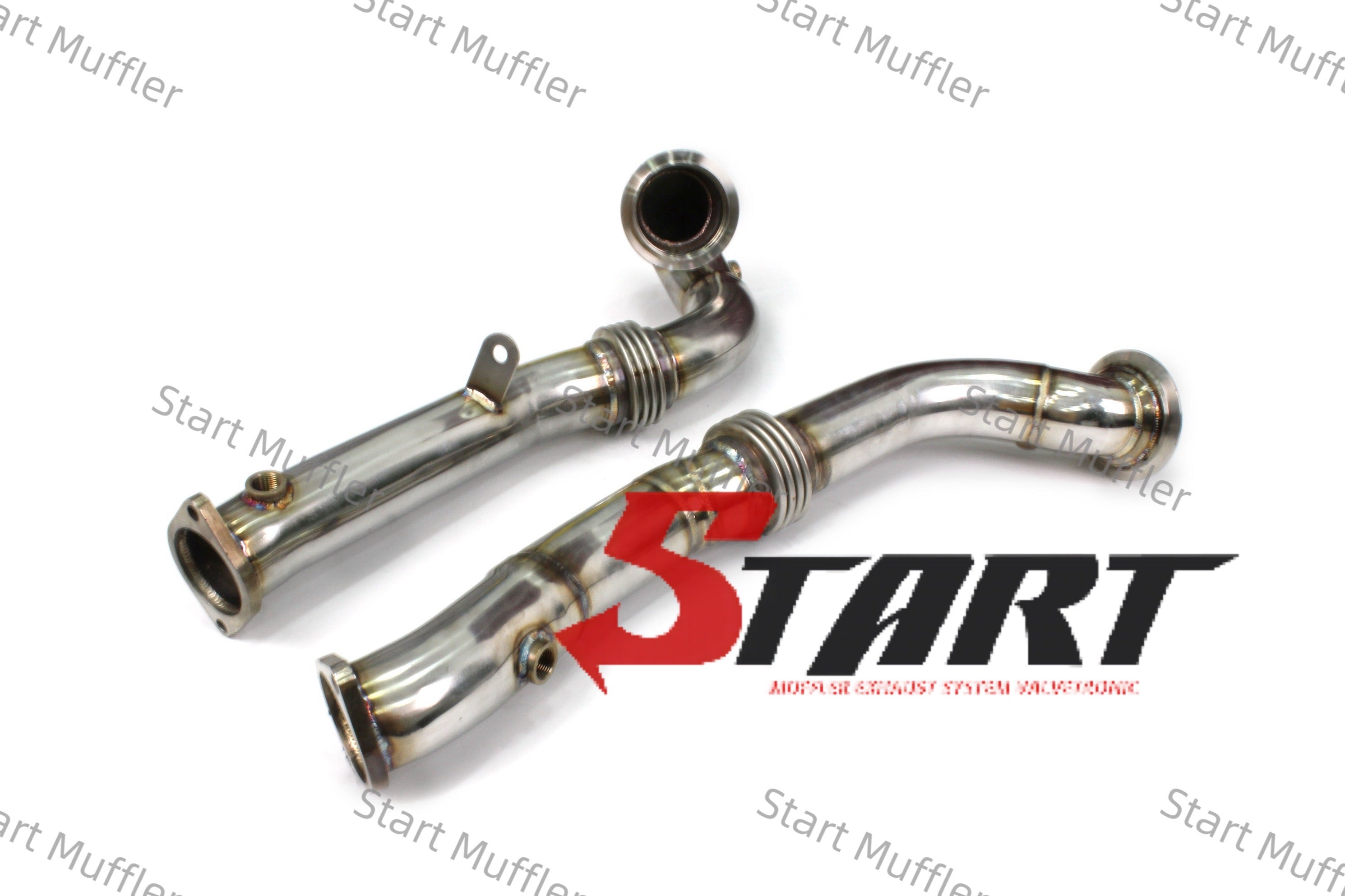 EDM-8 High Flow Stainless Steel Catless Exhaust Downpipes for BMW X5/X6 N54 2009-2017 3.0T