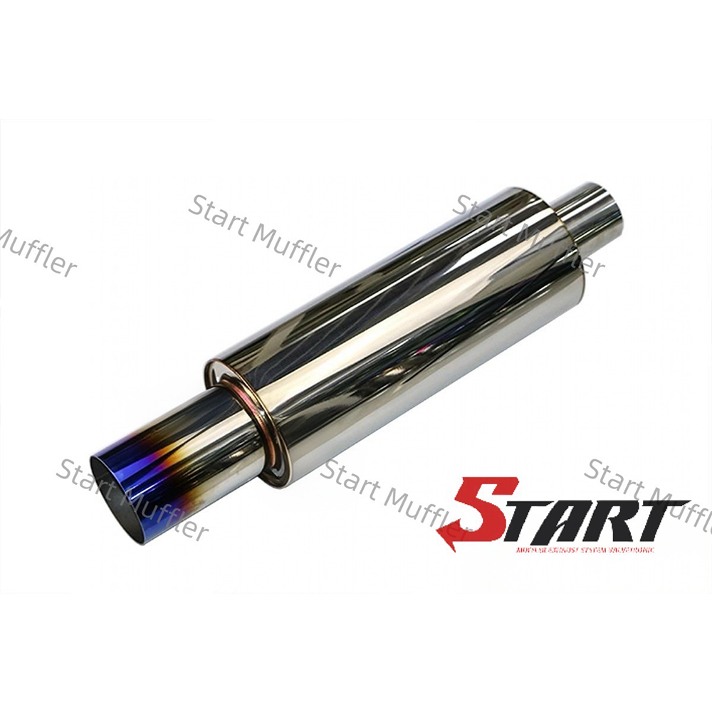 K25B11 Hot Car Exhaust Modification Sound Wave for Straight Drum Silencer Stainless Steel Modified Pipe Tail Throat