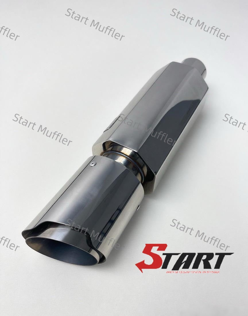 SSC-11 Octagon Straight Drum Silencer Stainless Steel Modified Pipe Tail Throat