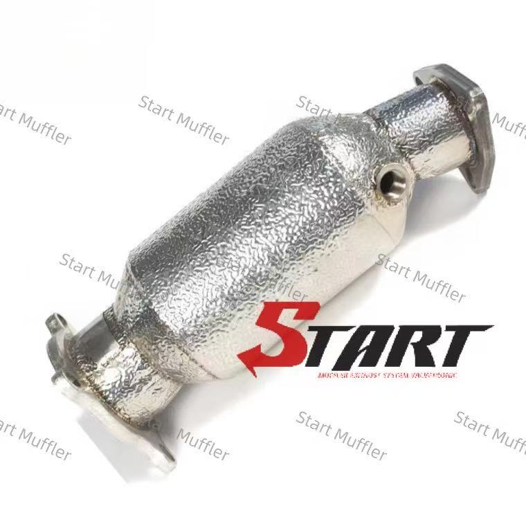 EDA-5 High Flow Stainless Steel Racing Exhaust Super System for Audi A4 A5 B9 2017-2021 2.0T Q5L B9 2019-2021 2.0T Catless Downpipe with Heat Shield