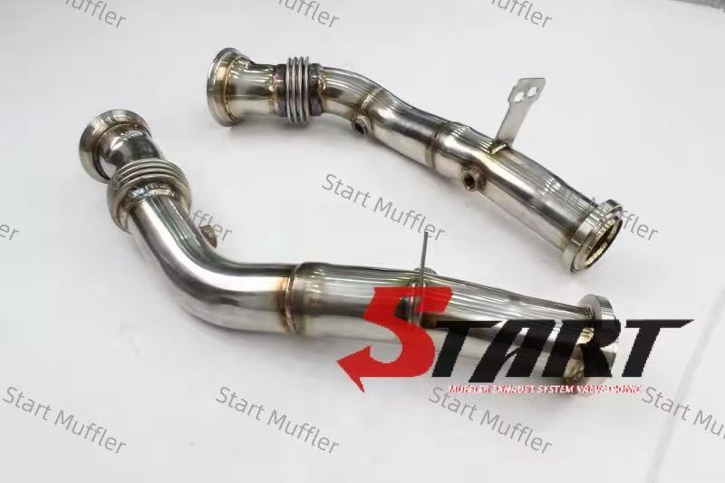 EDB-5 High flow Stainless Steel Car Exhaust Downpipe For Benz C43 W205 AMG 2018-2020 3.0T