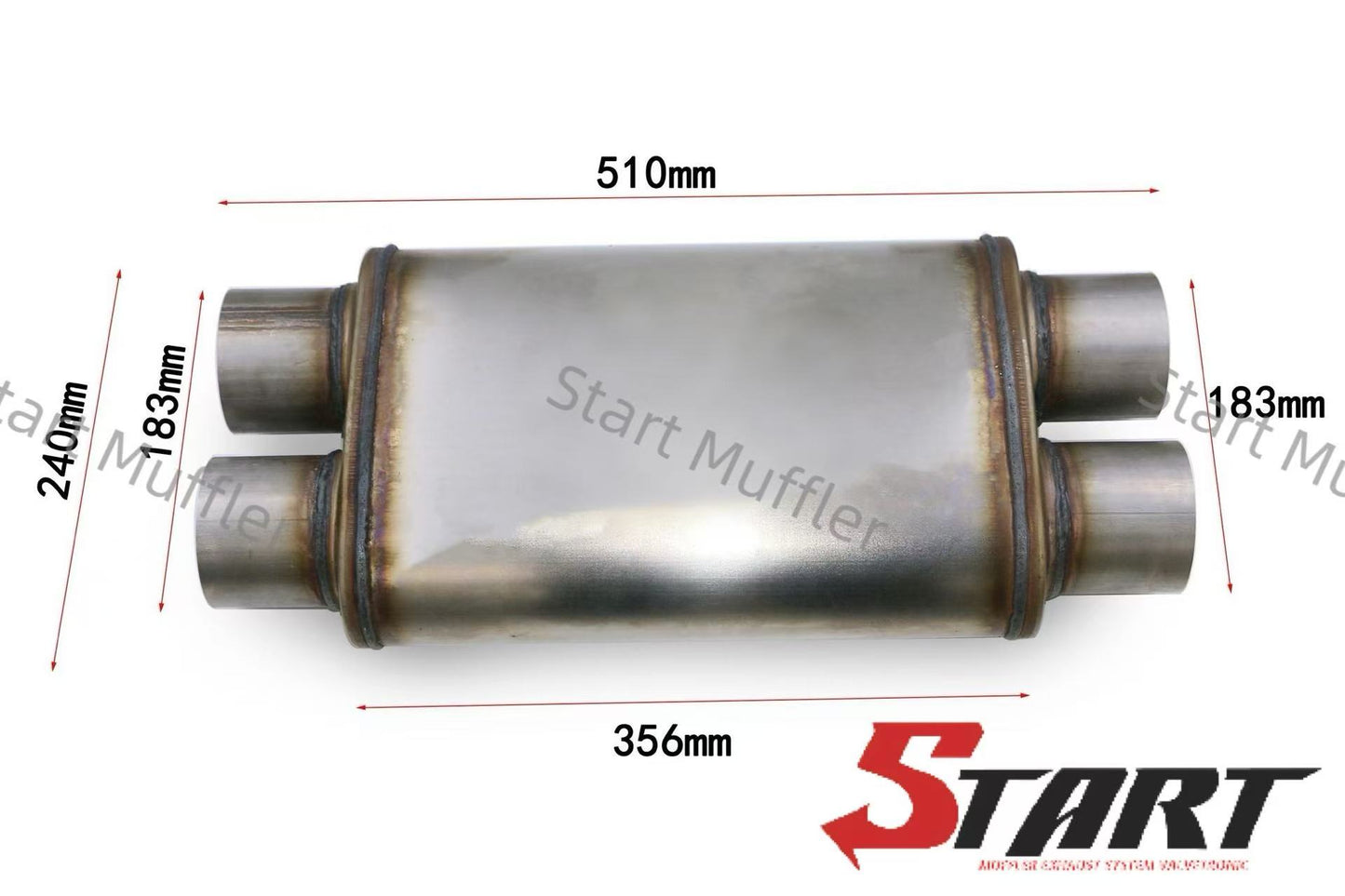 MG-9 High Performance Valve Drum Silencer Muffler Suitable for Standard
