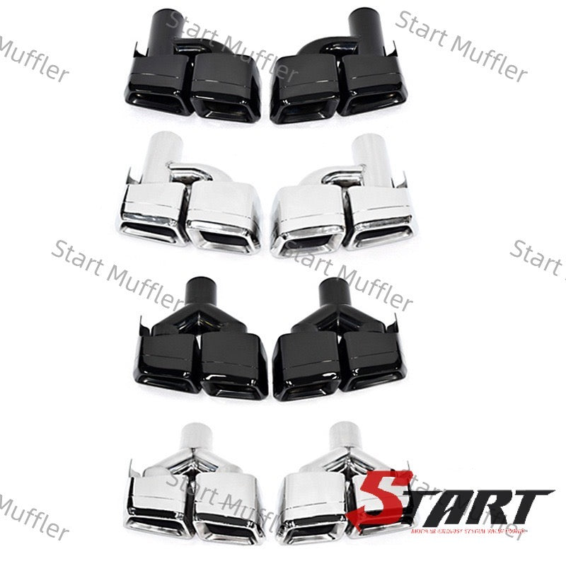 C9 For Benz W204 -W212 C63-E63 Exhaust Tip Stainless Steel Exhaust Tailpipe Muffler Tip Exhaust Tip Exhaust Pipe