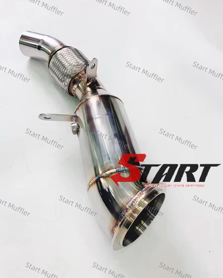 EDM-7 Car Exhaust System Downpipe for BMW 5 Series F10/F18 2014-2017 2.0T Stainless Steel Muffler DownPipe