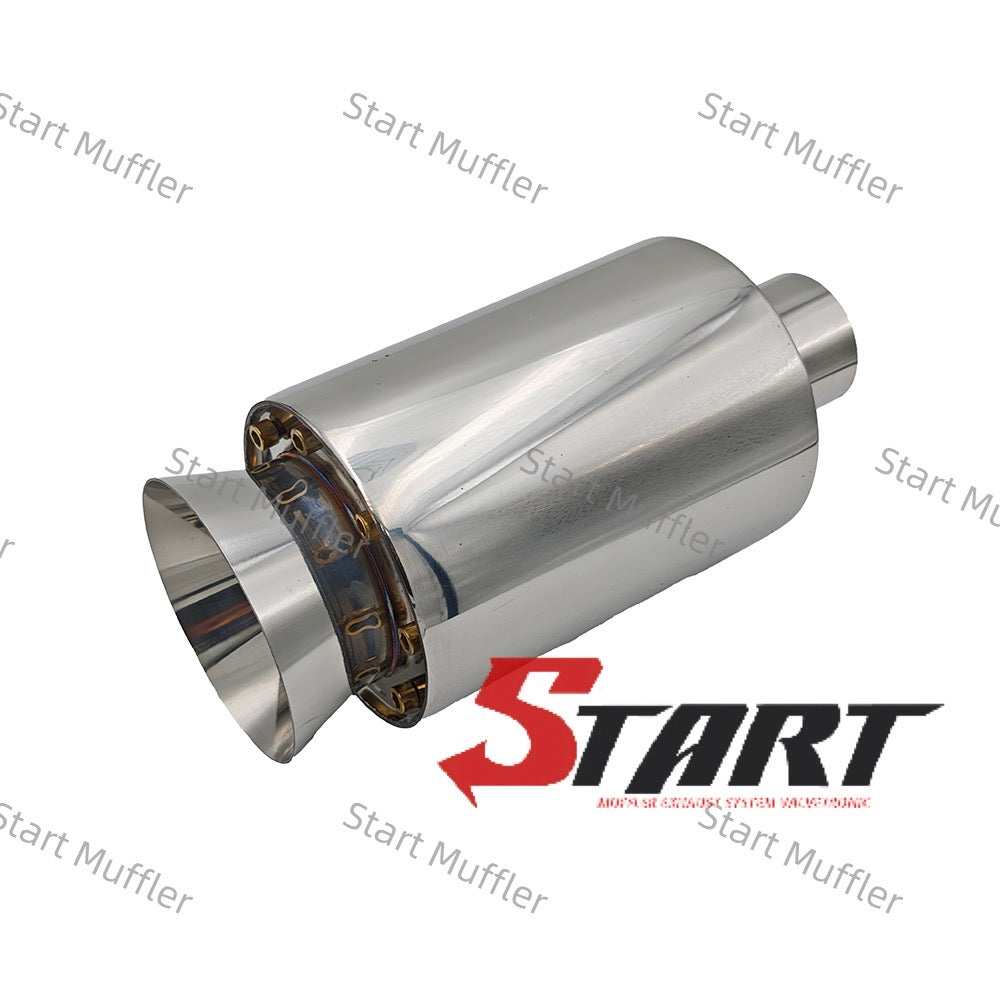 SSC-12A Bell Mouth Drum Silencer Stainless Steel Modified Pipe Tail Throat