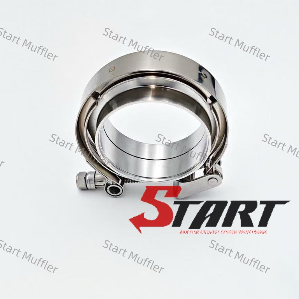KG-5 Exhaust Pipe V-clip Hose Clamps V Band Clamp With SUS 304 Stainless Steel Flanges for Turbo Vband Flange
