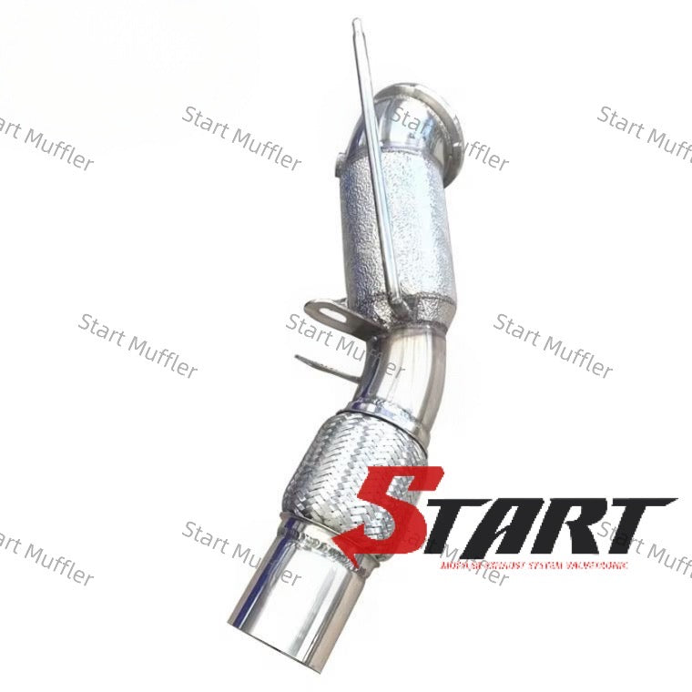 EDM-6 304 Stainless Steel Performance Superior B48 Exhaust Downpipe for BMW 3series G20 with Heat Shield