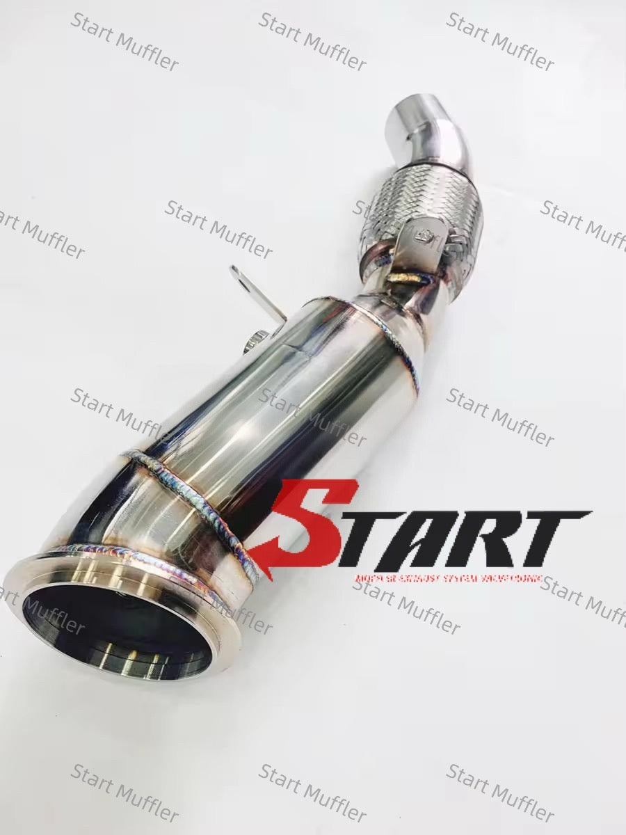 EDM-7 Car Exhaust System Downpipe for BMW 5 Series F10/F18 2014-2017 2.0T Stainless Steel Muffler DownPipe