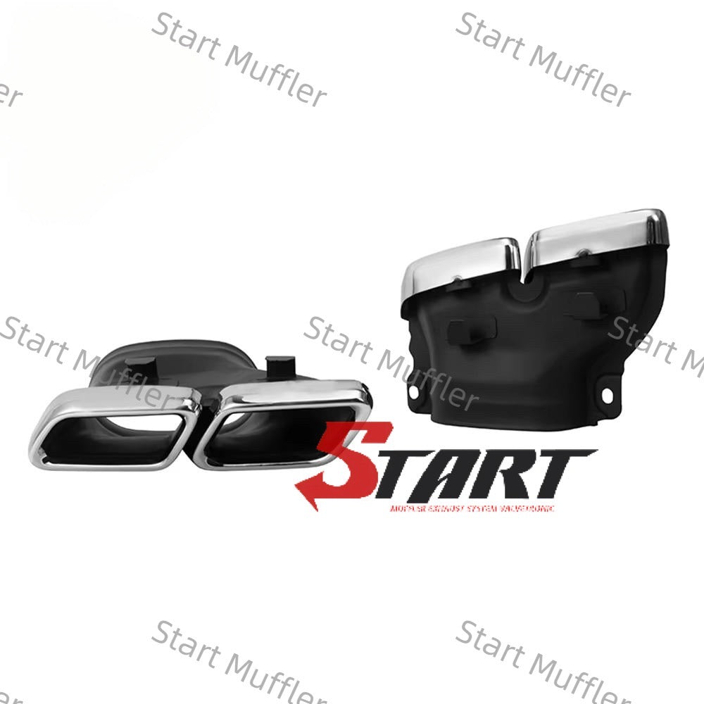 C3  Car Exhaust Tips for Benz C Class W205 Upgrade C63 2015-2018