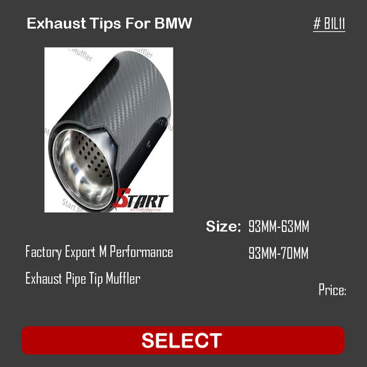 Exhaust Tips For BMW B1L11
