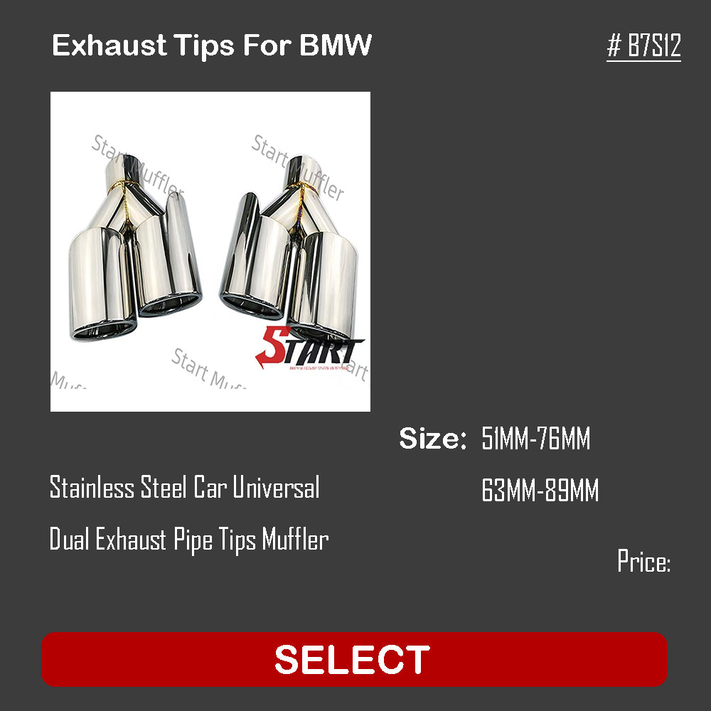 Exhaust Tips For BMW B7S12