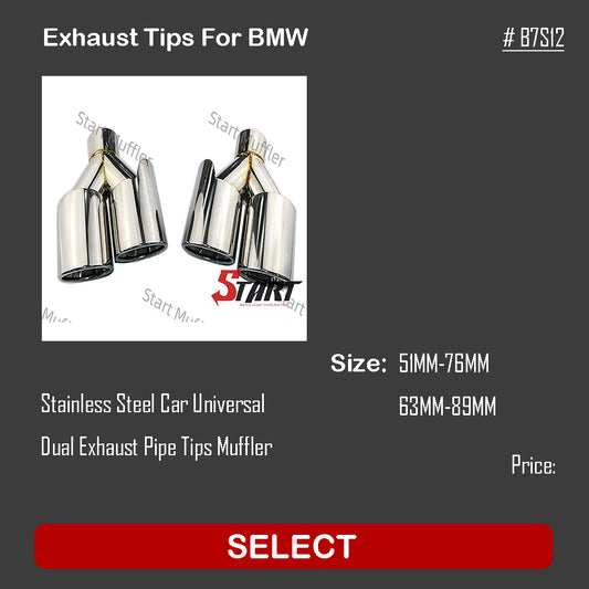 Exhaust Tips For BMW B7S12