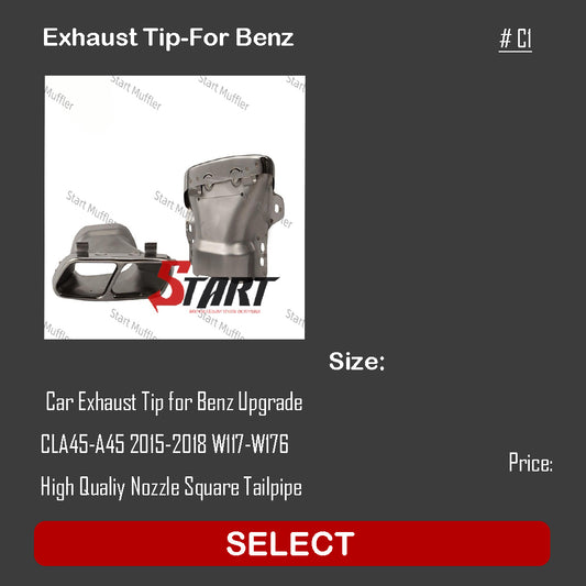 Exhaust Tip-For Benz C1