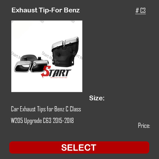 Exhaust Tip-For Benz C3