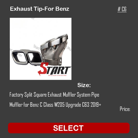 Exhaust Tip-For Benz C6