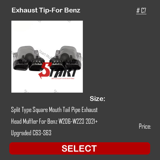 Exhaust Tip-For Benz C7