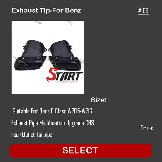 Exhaust Tip-For Benz C8