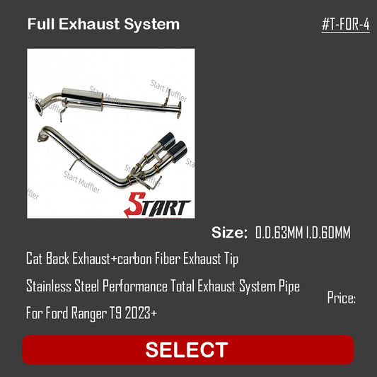 Full Exhaust System T-FOR-4