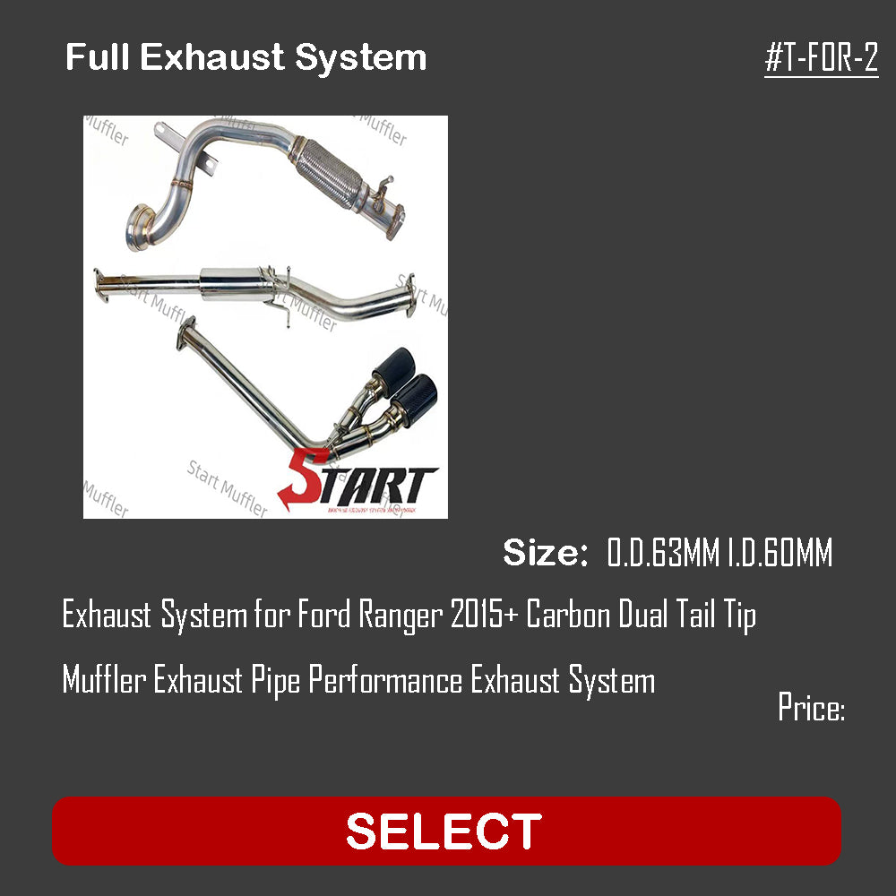 Full Exhaust System T-FOR-2