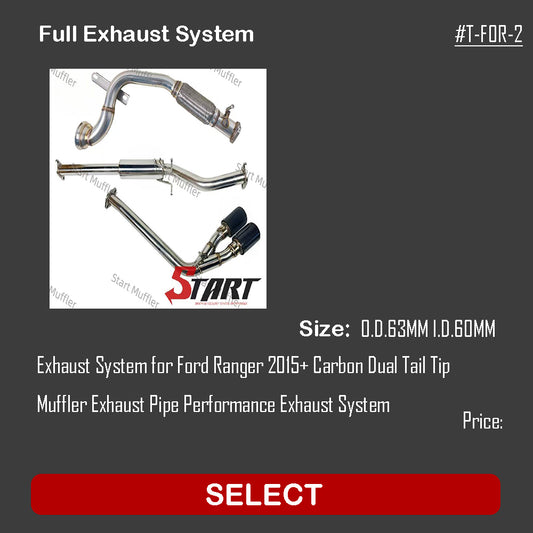 Full Exhaust System T-FOR-2