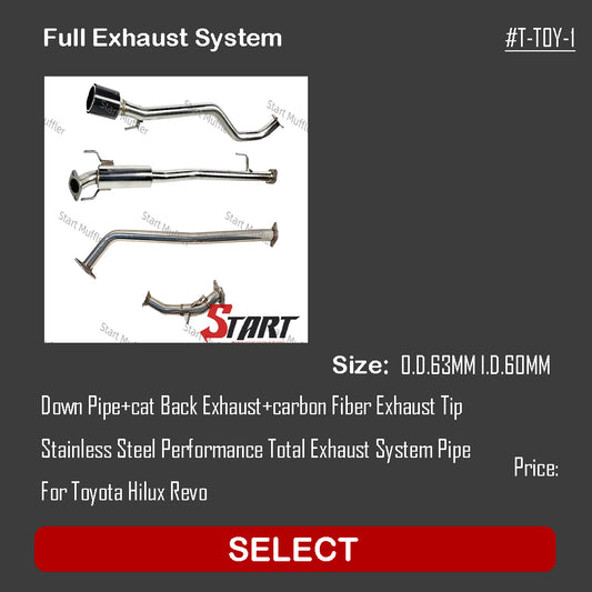 Full Exhaust System T-TOY-1