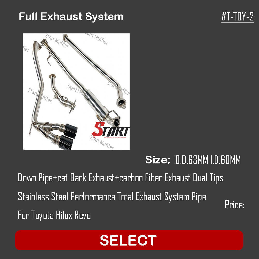 Full Exhaust System T-TOY-2