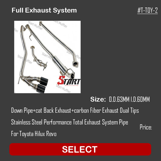 Full Exhaust System T-TOY-2