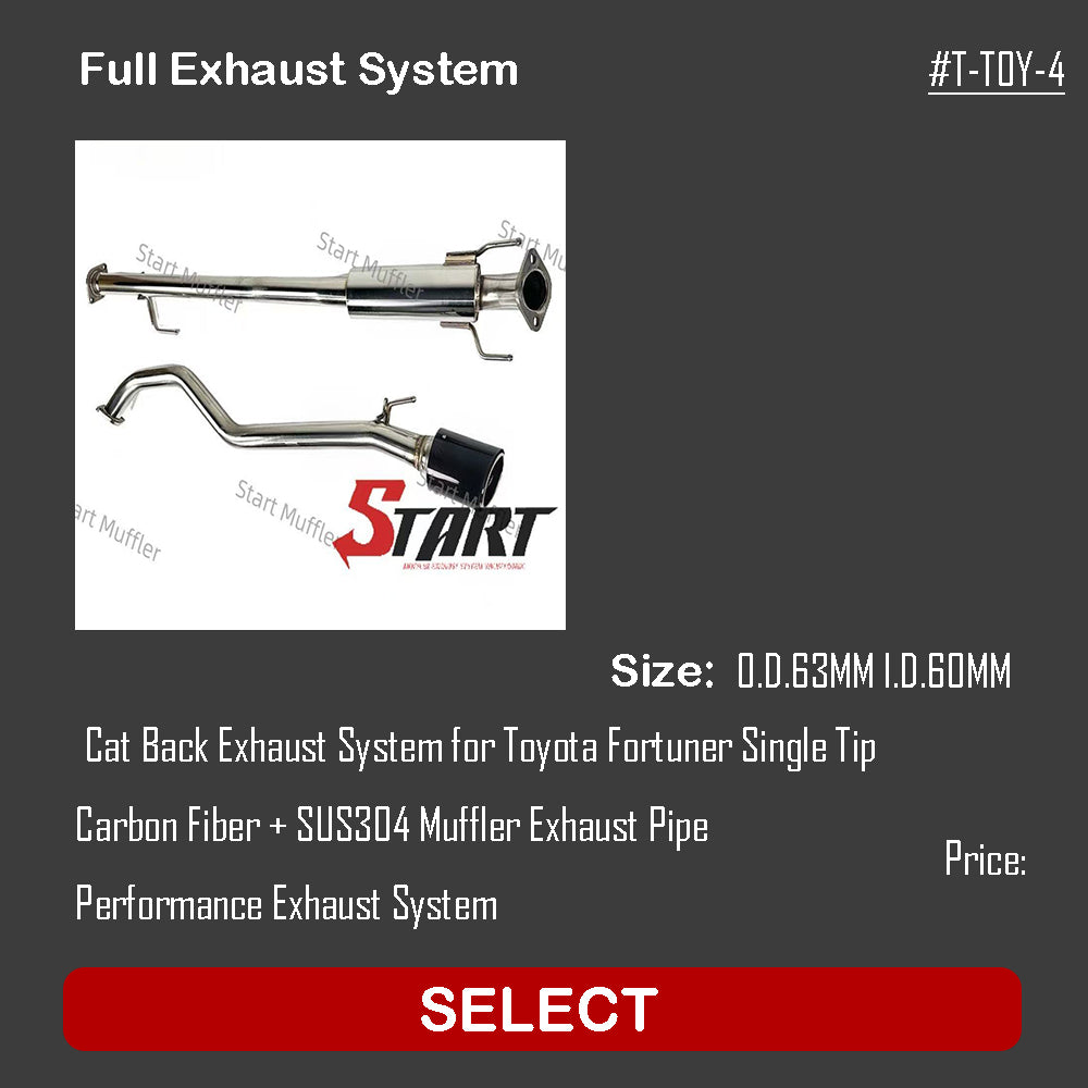 Full Exhaust SySTEM T-TOY-4