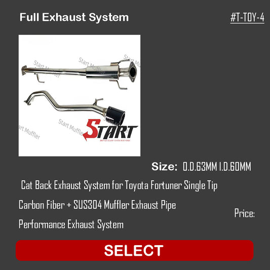 Full Exhaust SySTEM T-TOY-4