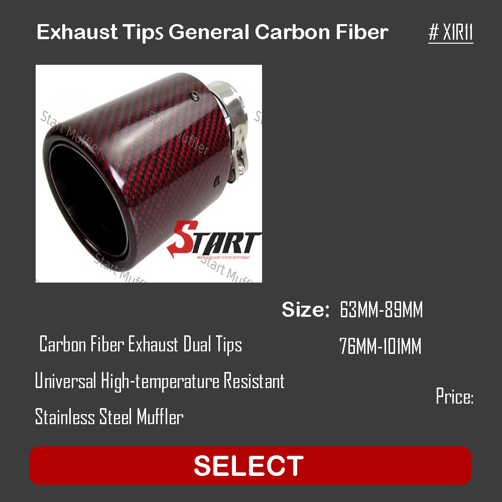 Exhaust Tips General Carbon Fiber X1R11