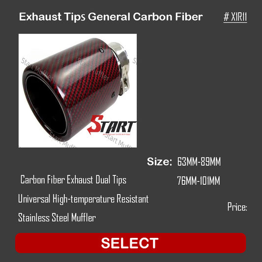 Exhaust Tips General Carbon Fiber X1R11