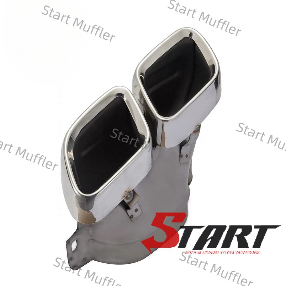 C7 Split Type Square Mouth Tail Pipe Exhaust Head Muffler For Benz W206-W223 2021+Upgraded C63-S63