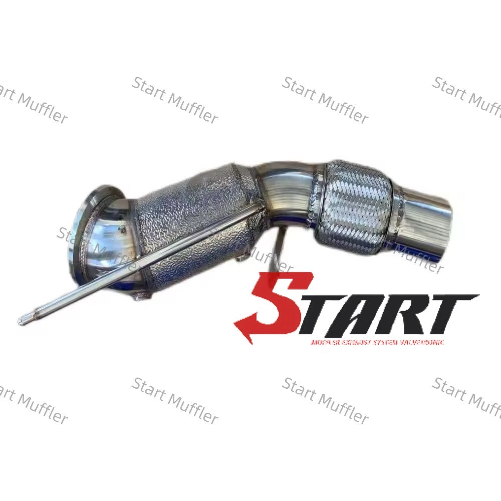 EDM-6 304 Stainless Steel Performance Superior B48 Exhaust Downpipe for BMW 3series G20 with Heat Shield