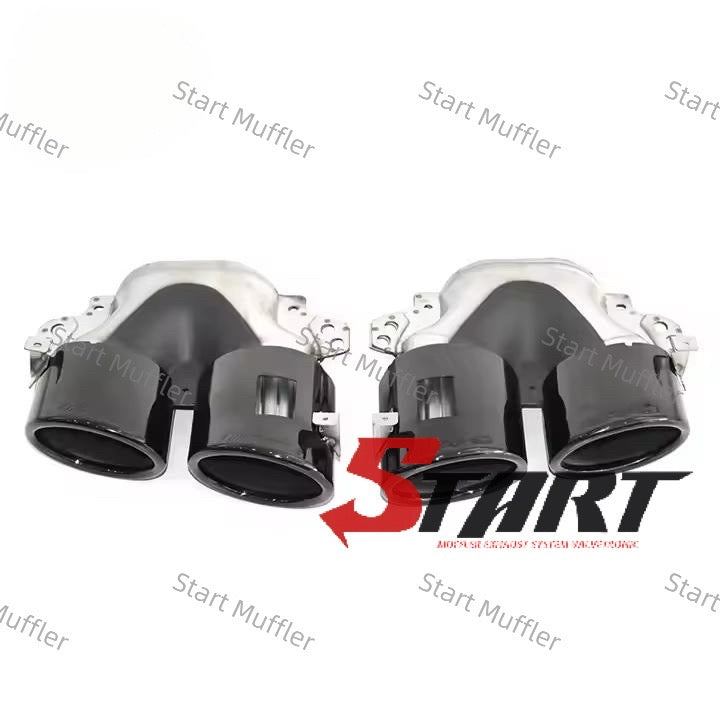 C2 Car Exhaust Tip for Benz A-class W118-W177 Upgrade CLA45-A45 Dual Tailpipe